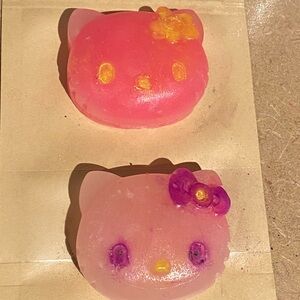Hello Kitty Style Cat Soap Duo in Pink and Hot Pink